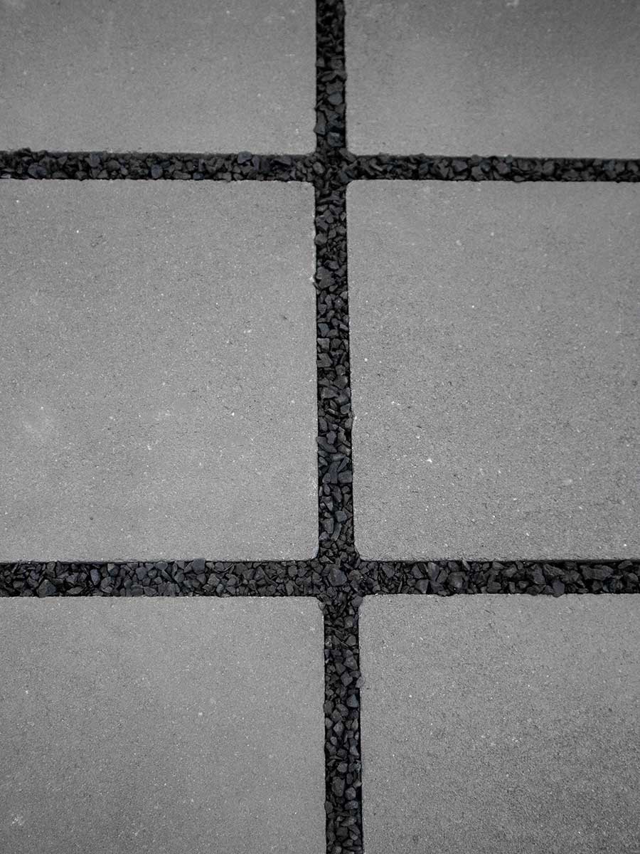 Fugensplitt Schwarz 5 - 8mm verlegt